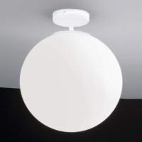Hvit Sferis taklampe av glass på 40 cm