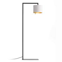 Designer-LED-gulvlampe Afra, hvit-gull