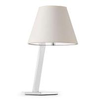 Vakre buede MOMA bordlampe i hvitt