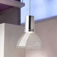 Transparent LED-hengelampe Bell