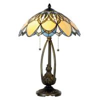 Uvanlig bordlampe Poseidon, Tiffany-stil