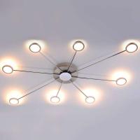 LED-taklampe Adela med åtte lys