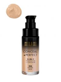 Concealer - Natural Beige Milani Conceal & Perfect Liquid Foundation