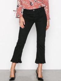 Jeans - Svart Only onlNEW Sissi Straight Cropped Frill