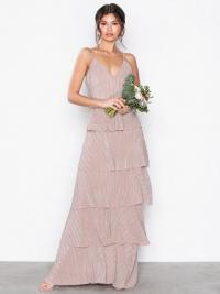 Maxikjole - Pink Glitter U Collection Strappy Tiered Maxi Dress