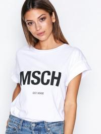 T-skjorter - White/Black MOSS COPENHAGEN Alva Msch Est Tee
