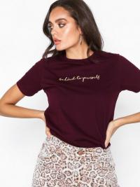 New Look Kind To Yourself Embroidered Slogan T-Shirt