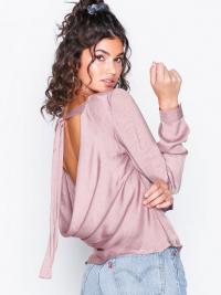 NLY Trend Drapy Back Blouse Rosa