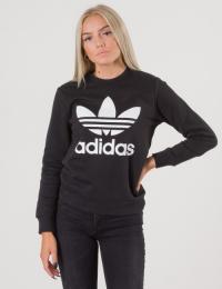 Adidas Originals, FLEECE CREWNECK, Svart, Gensere/Cardigans för Gutt, 164 cm