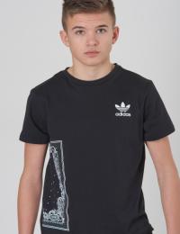 Adidas Originals, BANDANA TEE, Svart, T-shirt/Singlet för Gutt, 164 cm