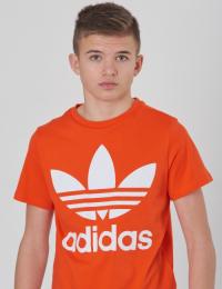 Adidas Originals, TREFOIL TEE, Orange, T-shirt/Singlet för Gutt, 152 cm