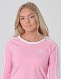Adidas Originals, 3STRIPES CRP LS, Rosa, T-shirt/Singlet för Jente, 164 cm