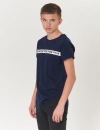 Perrelli Street Wear, JORDAN SS TEE, Blå, T-shirt/Singlet för Gutt, 170-176