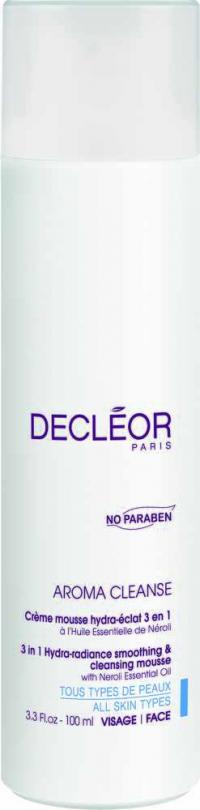 Decleor Aroma Cleanse 3 In 1 Hydra-Radiance Smoothing  Cleansing Mousse 100 ml
