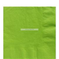 Servietter - Ensfargede Limegrønn - 50 stk