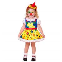 Jente Klovn - Barnekostyme for små barn