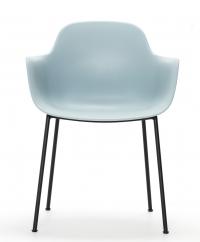 Andersen - AC3 Spisebordsstol - Mat lys blå plast, Sort