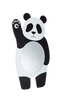 PANDA speil Svart/hvit