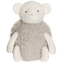 Teddykompaniet Fluffies Bamse, Hvit/Grå One Size