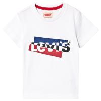 Levis Kids T-skjorte i hvit med logo 3 years