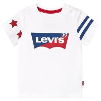 Levis Kids T-skjorte i hvit med stjerner 12 months