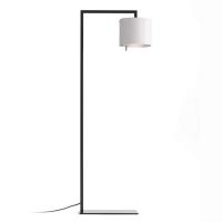 Designer-LED-gulvlampe Afra, hvit-sølv