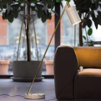 Designer-LED-gulvlampe Nobu, hvit messing