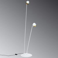 Hvit LED-gulvlampe Speers F fleksibel justerbar