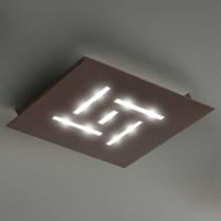 Ultraflat LED-taklampe Pattern , brun