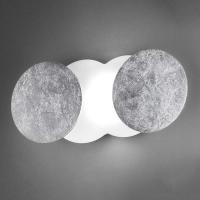 Foranderlig LED-vegglampe Nuvola, sølv