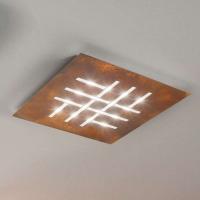 Pattern - kvadratisk LED-taklampe, rust