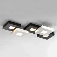 Svart-hvit LED-taklampe Cubus, 5 lys