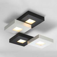 Cubus - LED-taklampe i svart-hvit, 4 lys