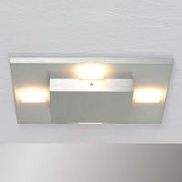 Kvadratisk LED-taklampe Slight, aluminium
