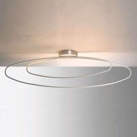 Smal LED-taklampe Flair, aluminium