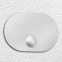 Ringeplate Oval i rustfritt stål