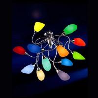 Designer-taklampe Poli Po i krom med 12 lyskilder