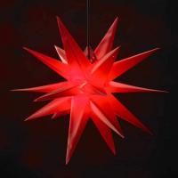 Den flotte stjernen Ganesha  m.18 spisser, rød