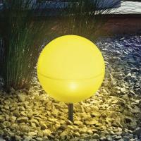 Fleksibel solcelle-lyskule i gult