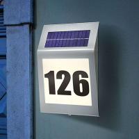 Style - LED-husnummerlampe med solcellemodul