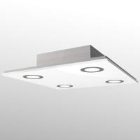 Kvadratisk LED-taklampe Pano, hvit