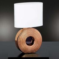 Bronsefarget lampefot - bordlampe Eye 38 cm