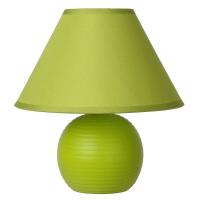 Eplegrønn bordlampe Kaddy med bomullsskjerm