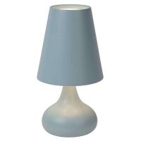Blå bordlampe i metall Isla