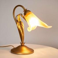 Gyllen bordlampe Filippo i florentinsk stil, 1 lys