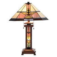 Leondra - vakker bordlampe i tiffanystil
