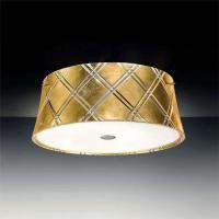 Elegant taklampe CORALLO 40, 2 lys, gull
