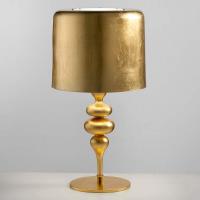 Kunstferdig bordlampe Eva TL3+1G 75 cm gull