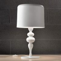 Kunstferdig bordlampe Eva TL3+1G 75 cm hvit