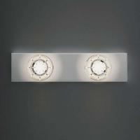 Dekorativ LED-vegglampe Puns krom 2 lys
